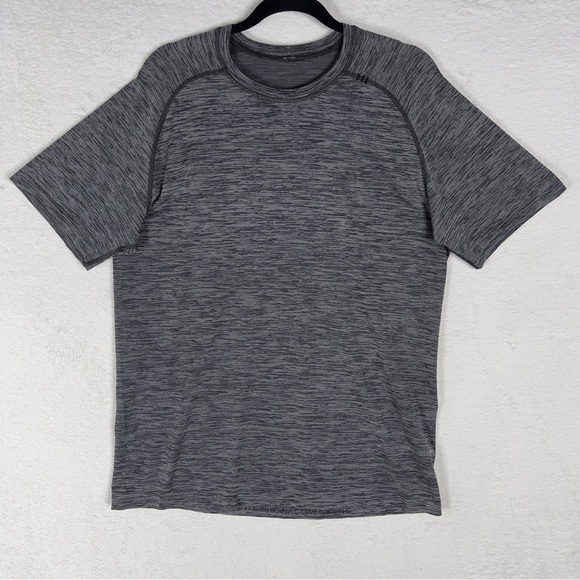 Lululemon Metal Vent Tech Short Sleeve Shirt Men's Large Gray Athleisure Workout - Picture 1 of 8